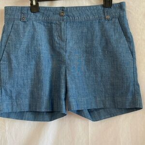 Isaac Mizrahi New York chambray shorts. Size 8, like‎ new.